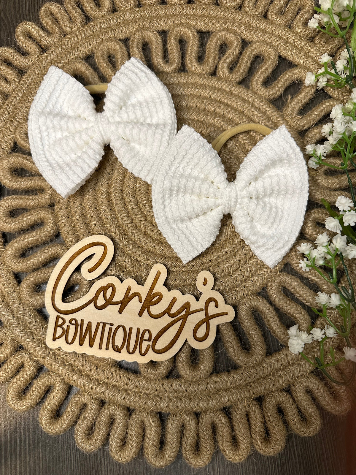 Nylon Headband Bows