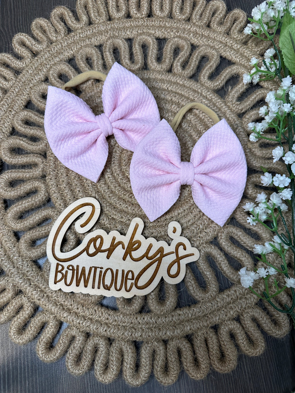 Nylon Headband Bows