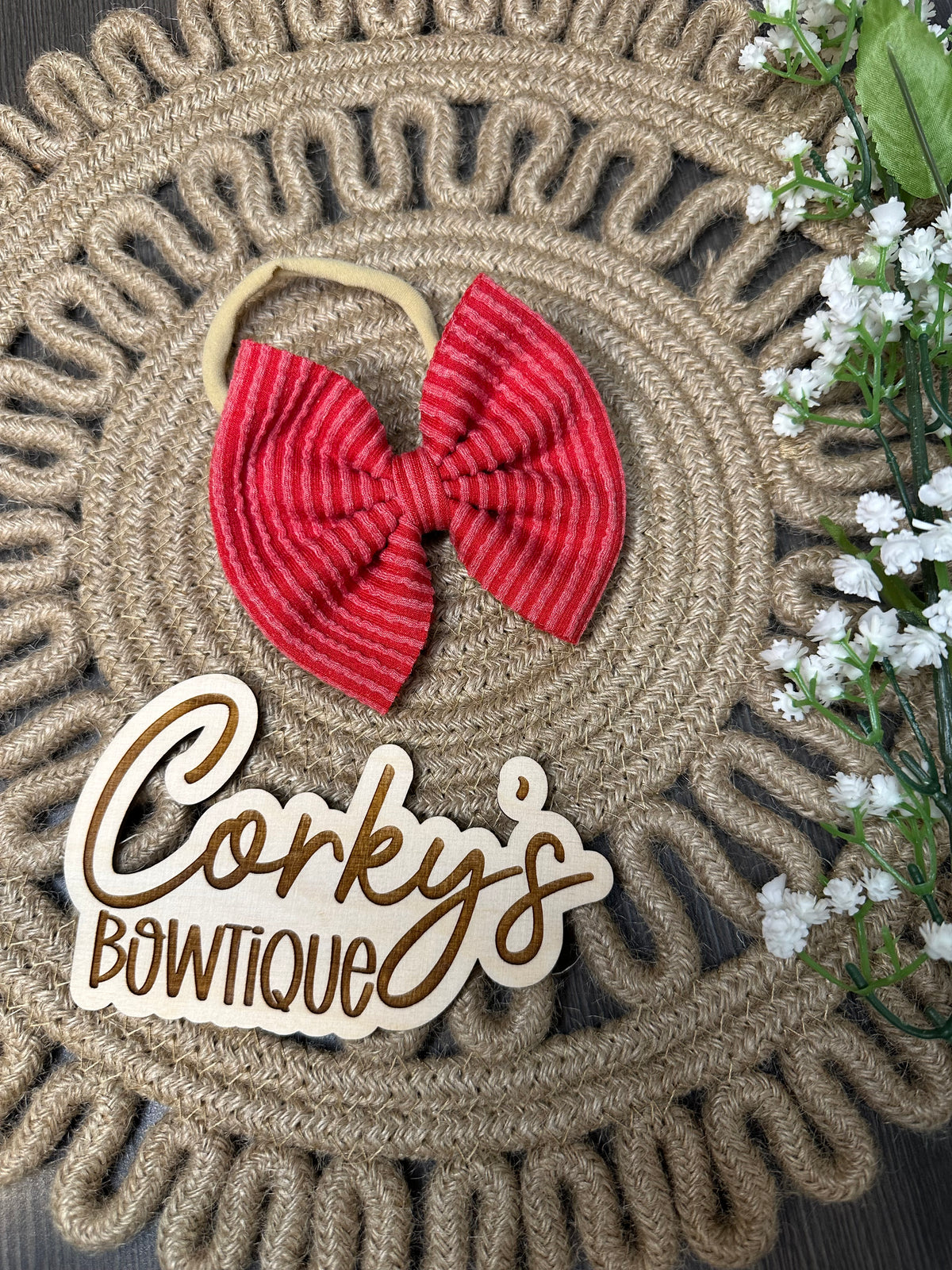 Nylon Headband Bows