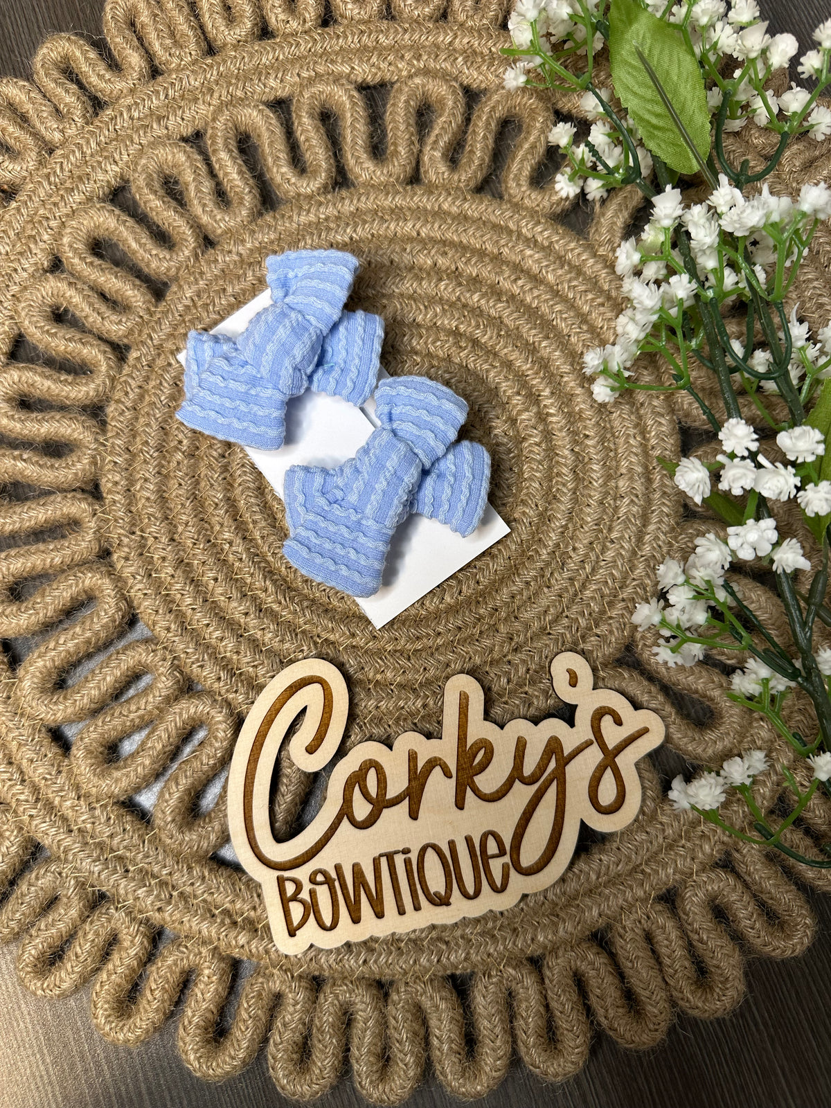 Piggy Bows- Waved Pinwheel