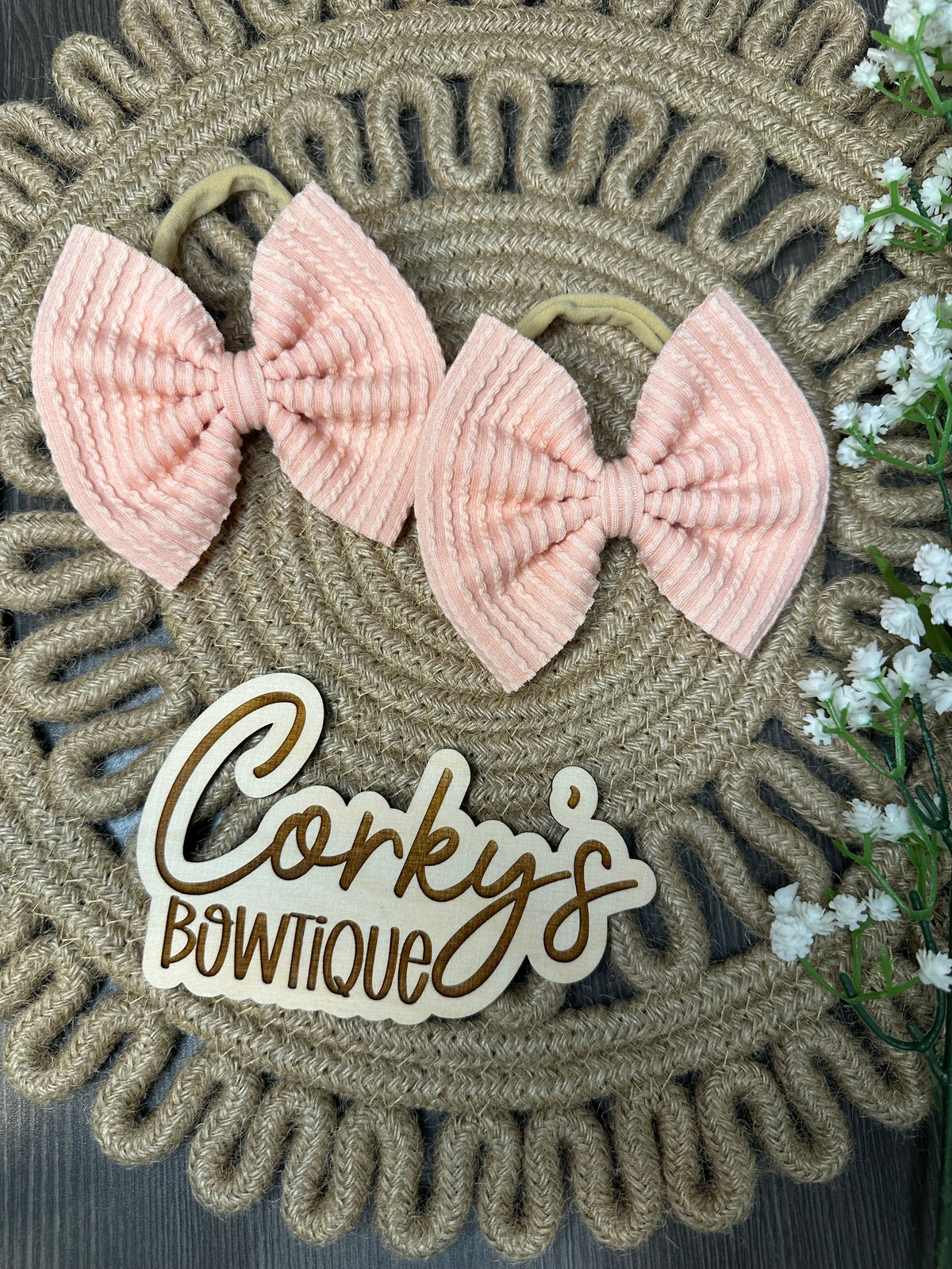 Nylon Headband Bows