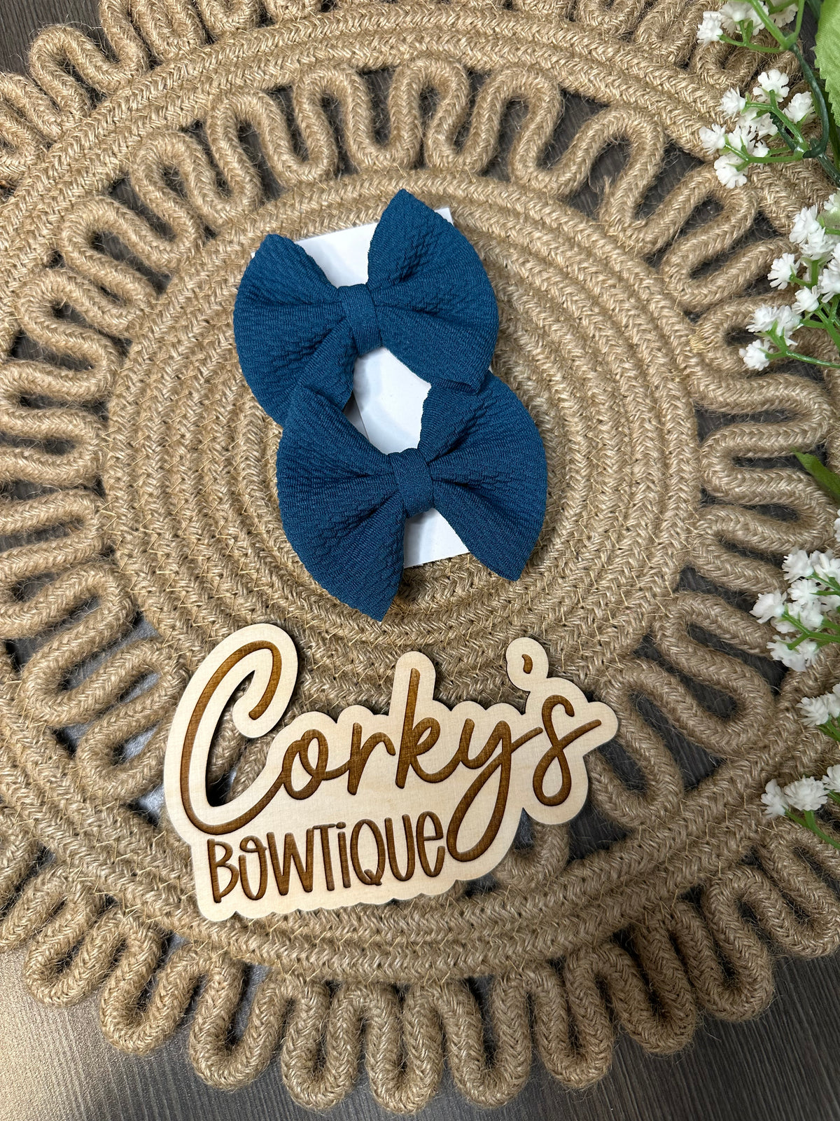 Piggy Clips Bows- Bullet Fabric
