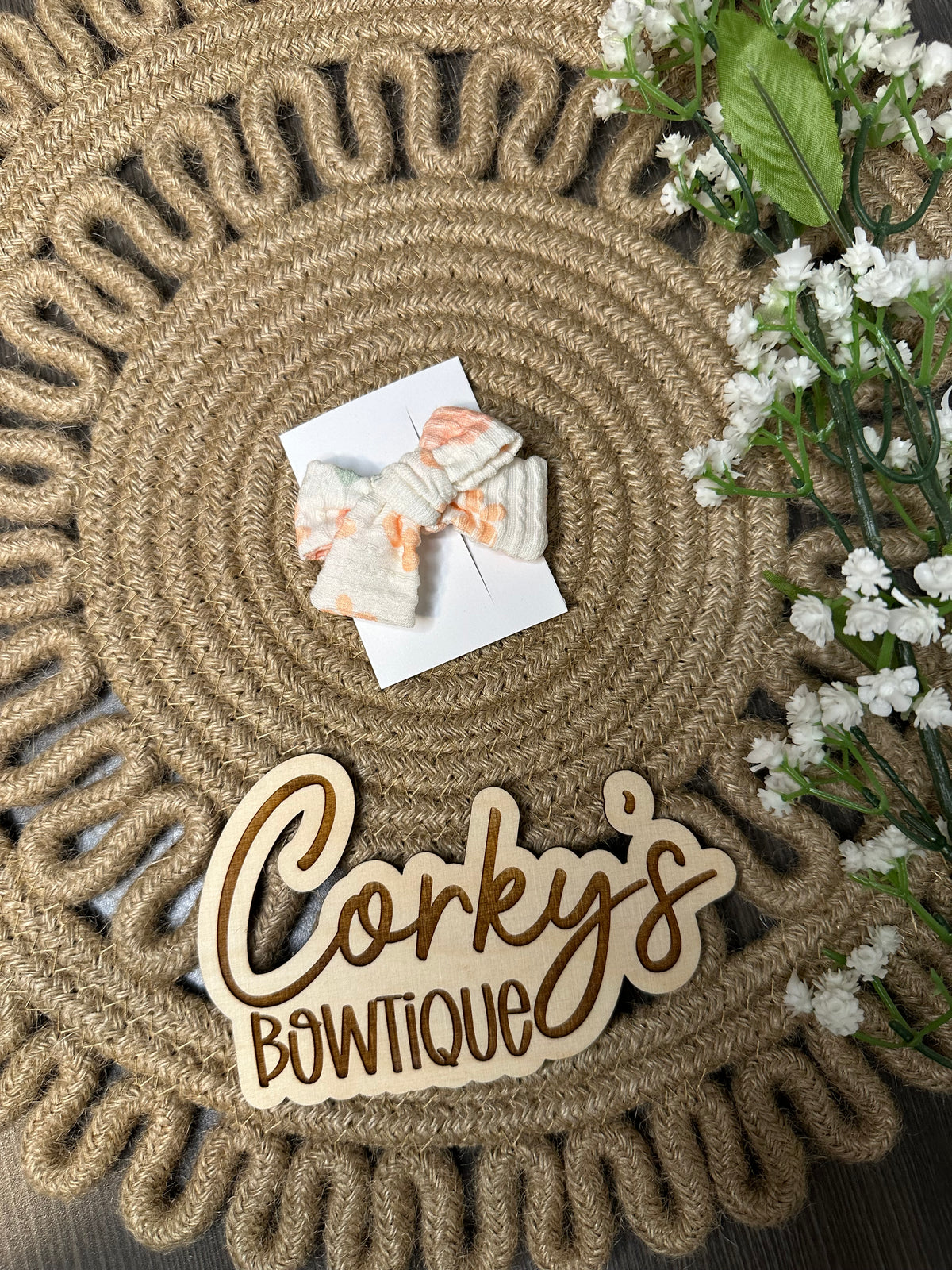 Clip Bow- Pinwheel