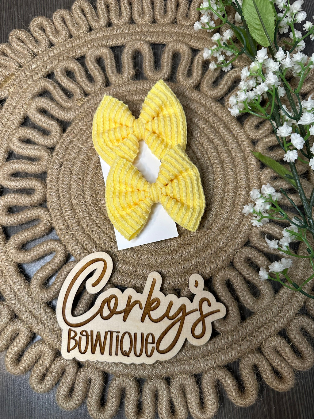 Piggy Bows- Waved Fabric
