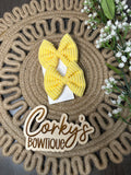 Piggy Bows- Waved Fabric