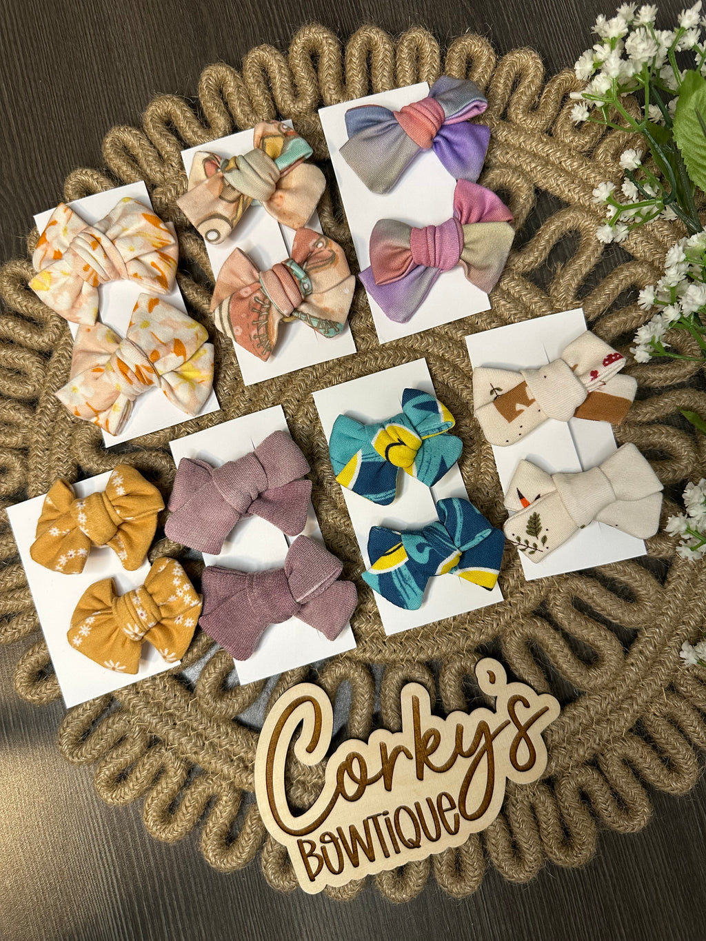 Piggy Bows- Pinwheel