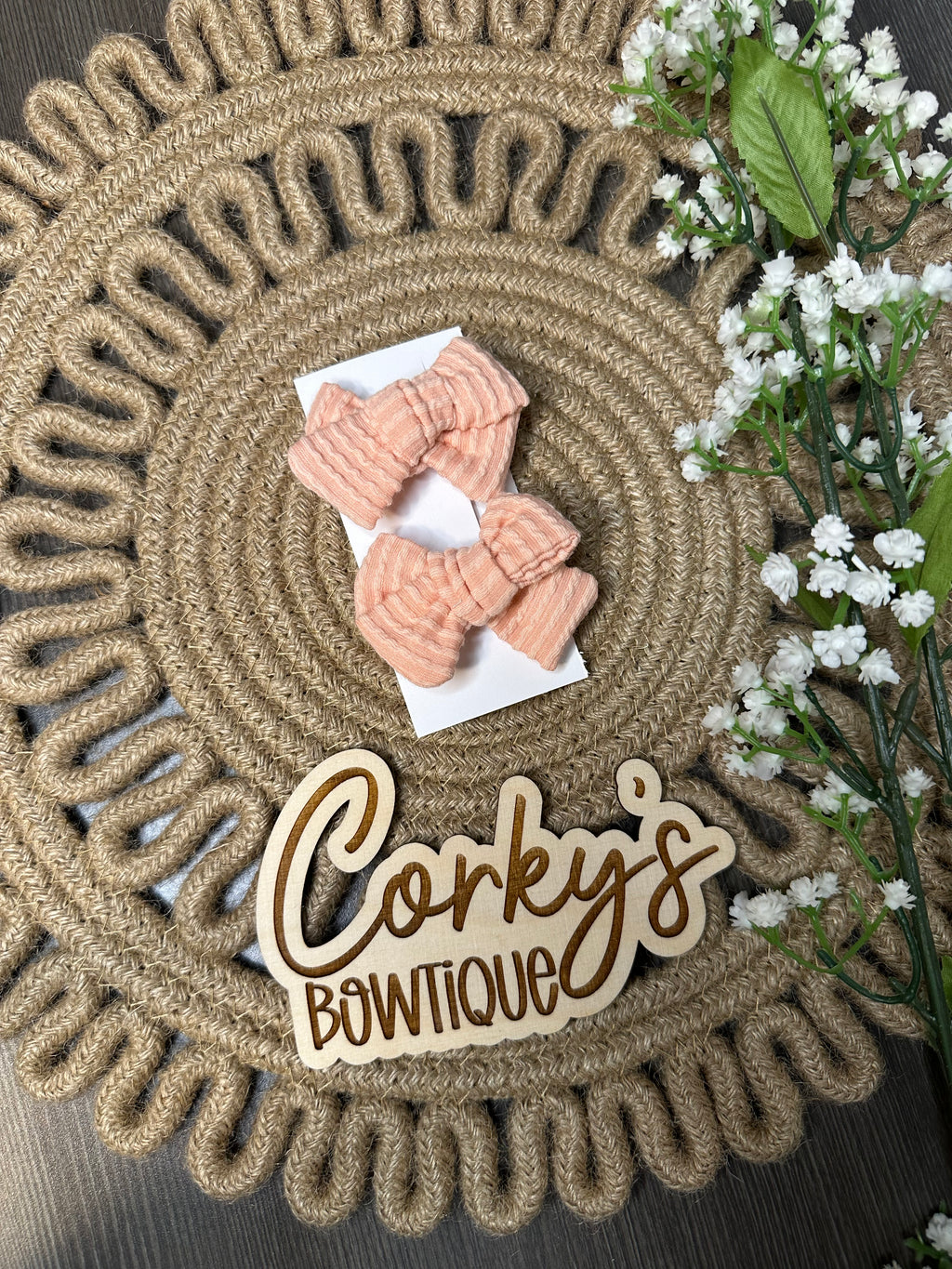 Piggy Bows- Waved Pinwheel