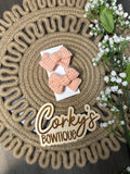 Piggy Bows- Waved Pinwheel