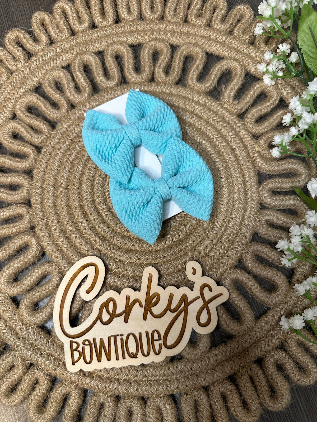 Piggy Clips Bows- Bullet Fabric