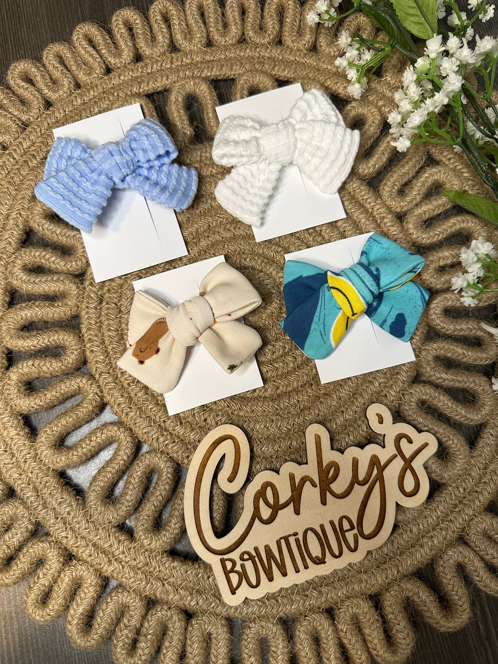 Clip Bows- Misc Pinwheel