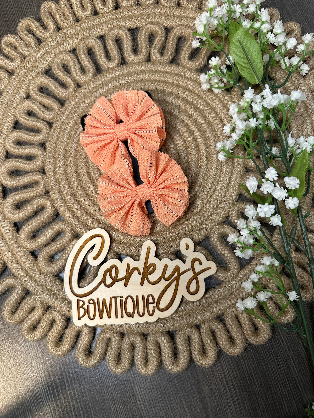 Flower/Shredded Piggy Clips