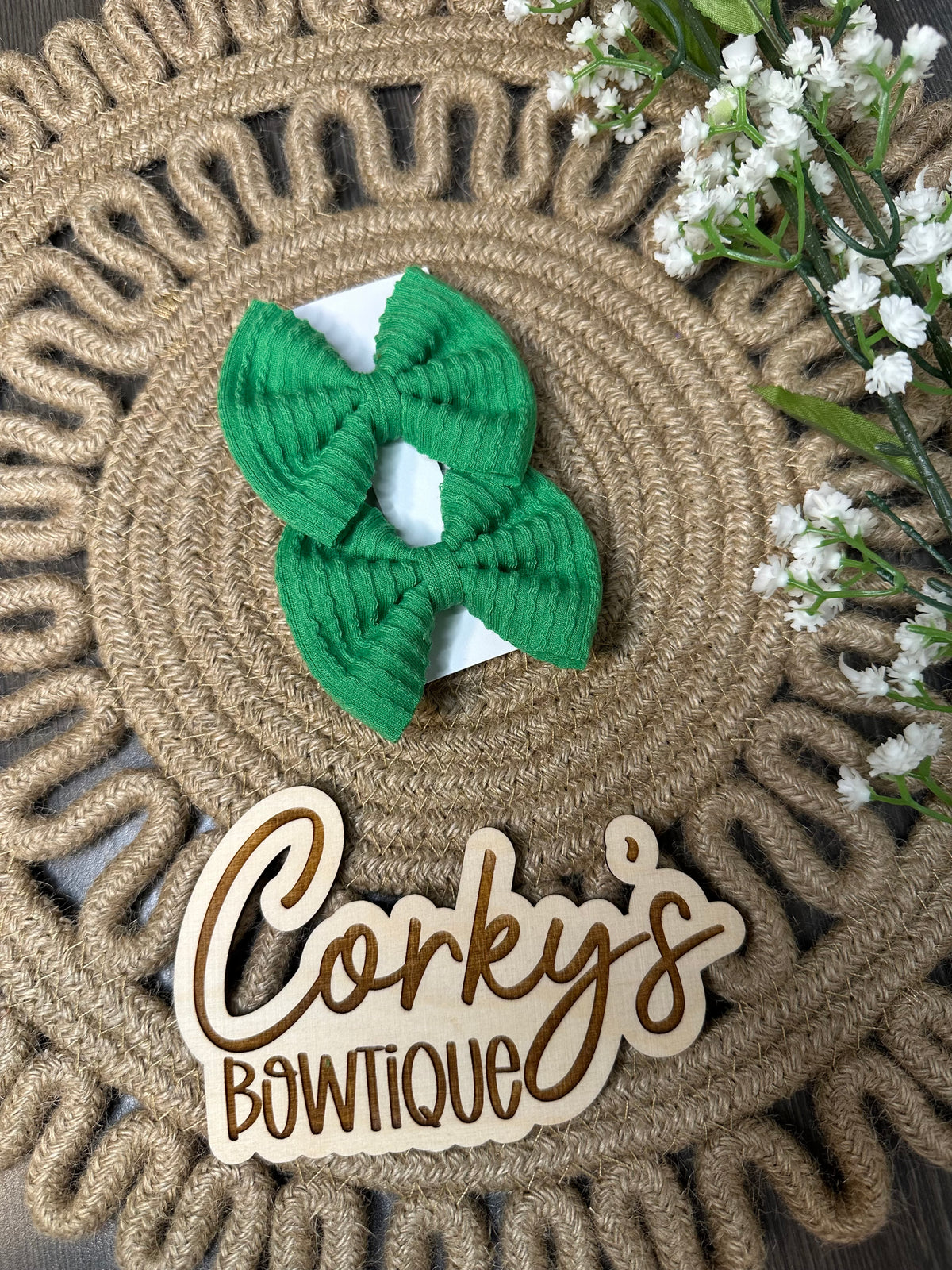 Piggy Bows- Waved Fabric