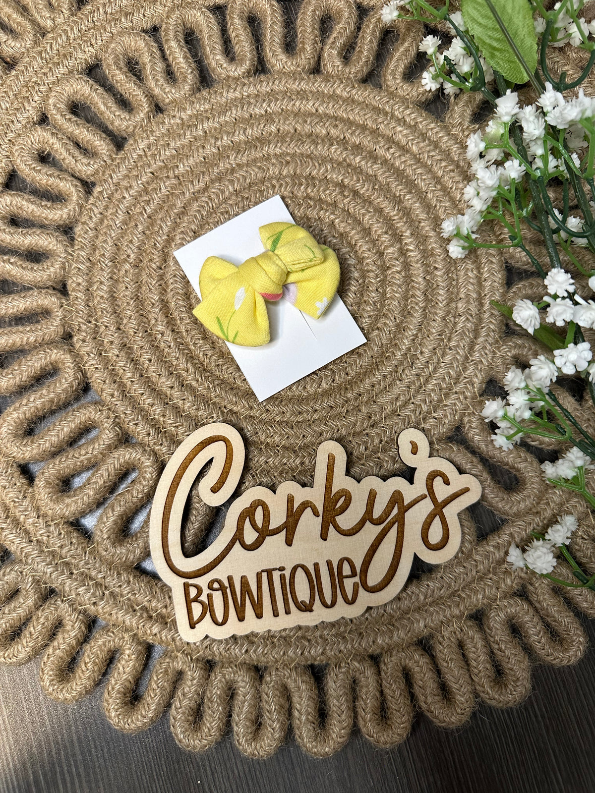 Clip Bow- Pinwheel