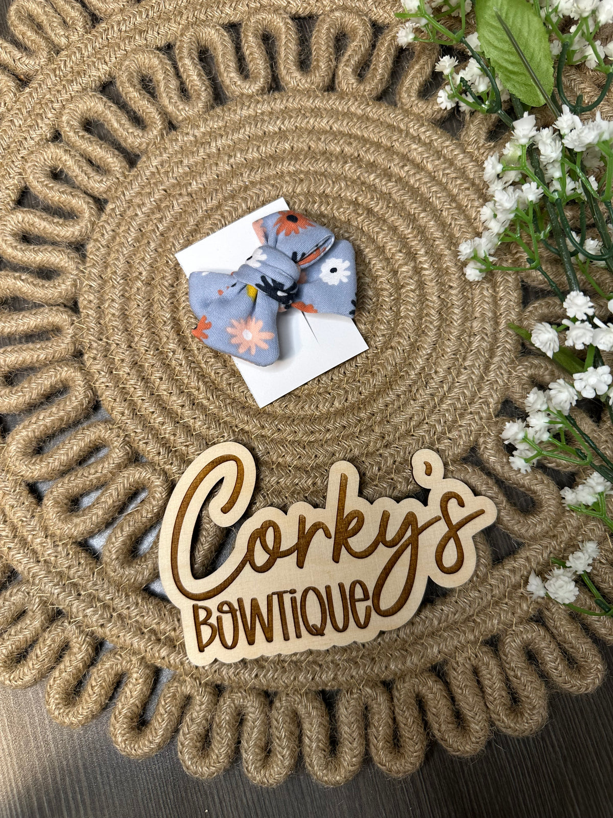 Clip Bow- Pinwheel