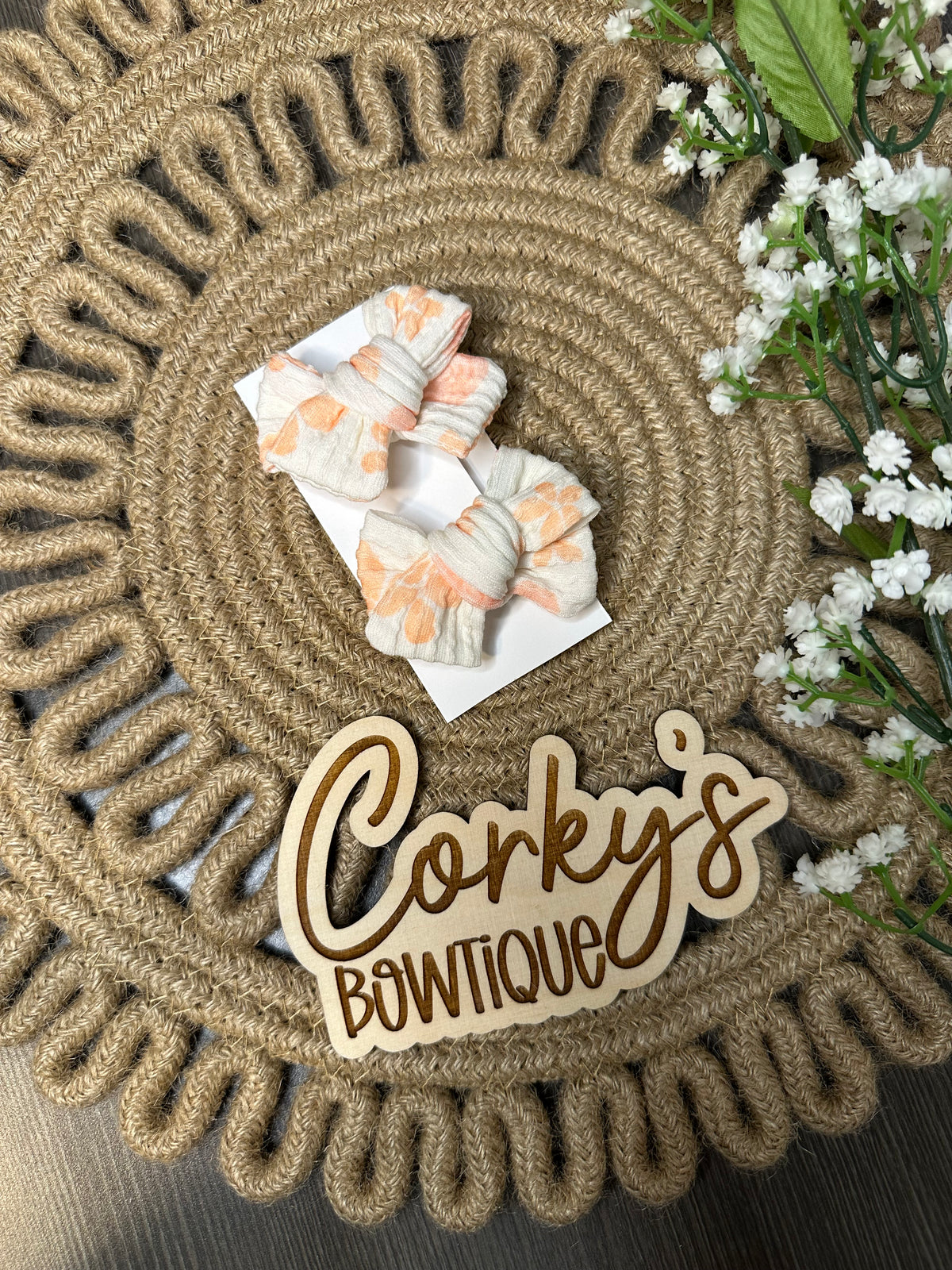 Piggy Bows- Waved Pinwheel